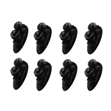 8pcs Self-adhesive Cable Clips Dashboard Cable Organizer Multipurpose Black