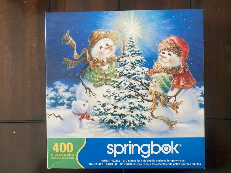 Vintage Springbok Puzzle Frosty Family 400pc
