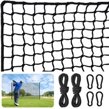 Nylon Golf Net Practice Hitting Net W/ Rope Carabiners Weatherproof Net 10X10ft
