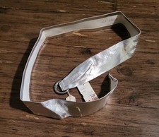 Silver Metallic Belt Large