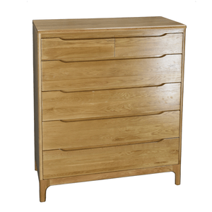 New Retro Solid Oak Tallboy Chest Of Drawers Tallboy Dresser