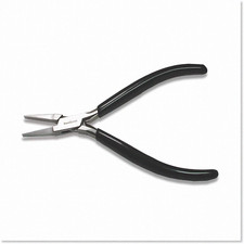 High-Quality Flat Nose Pliers with Extra Fine Tips - 4.5 inches Long, PVC Grip H
