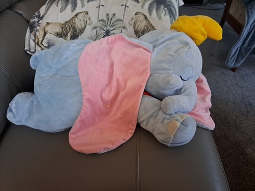 Disney Parks Dream Friends Sleeping Dumbo Elephant 20" Plush Animal Toy Pillow