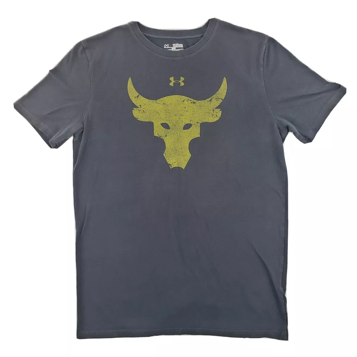 Under Armour Men's Project Rock Brahma Bull Shirt Black/Gray XL 1357186-001  