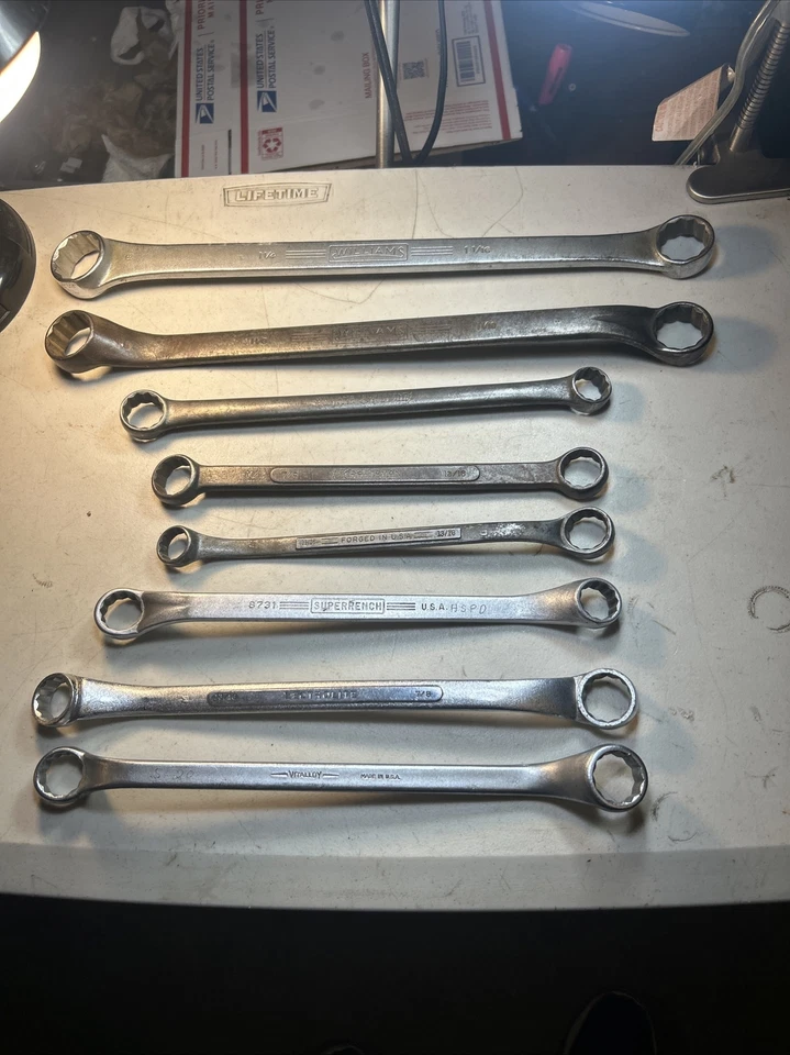 WILLIAMS/CRAFTSMAN & More - Lote de 8 llaves de caja, 12pt, ver fotos para tamaños Foto 2 de 4