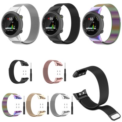 Maglia Milanese Cinturino per Garmin Forerunner 45 / 45S / Swim 2 Watch  Cinghia | eBay