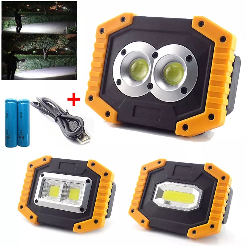 Rechargeable top outdoor spotlight
