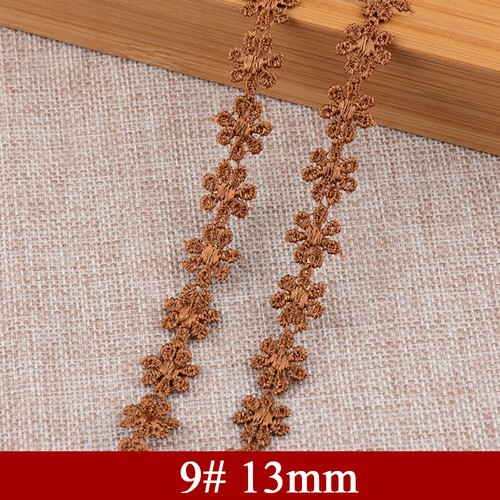 13/15/25mm Guipure Embroidered Daisy Flower Lace Trim Sewing and Embellishment - Picture 20 of 63