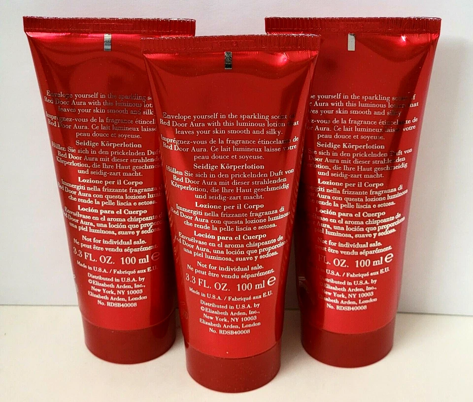 Лосьон для тела Elizabeth Arden RED DOOR AURA Luminous Silky 3,3 жидких унции (3 упаковки) - Изображение 3 из 3