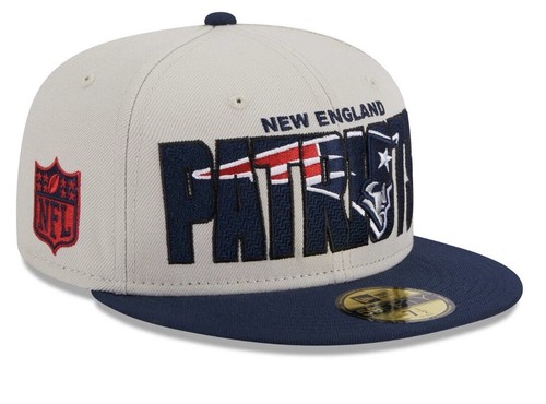 Cappello New England Patriots aderente nuova era 59Fifty 7 5/8 - Foto 2 di 2