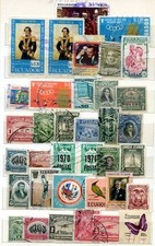 ECUADOR 76 STAMPS LOT, VERY NICE!