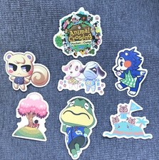  7 ANIMAL CROSSING Stickers -Laptop Skateboard Phone Tablet Journal Stickers