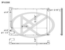 Radiator Koyo A2688 fits 2004 Lexus RX330