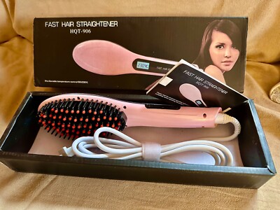 Fast Hair Straightener HQT-906 Pro Variable Temp. Control Bright Pink New In Box