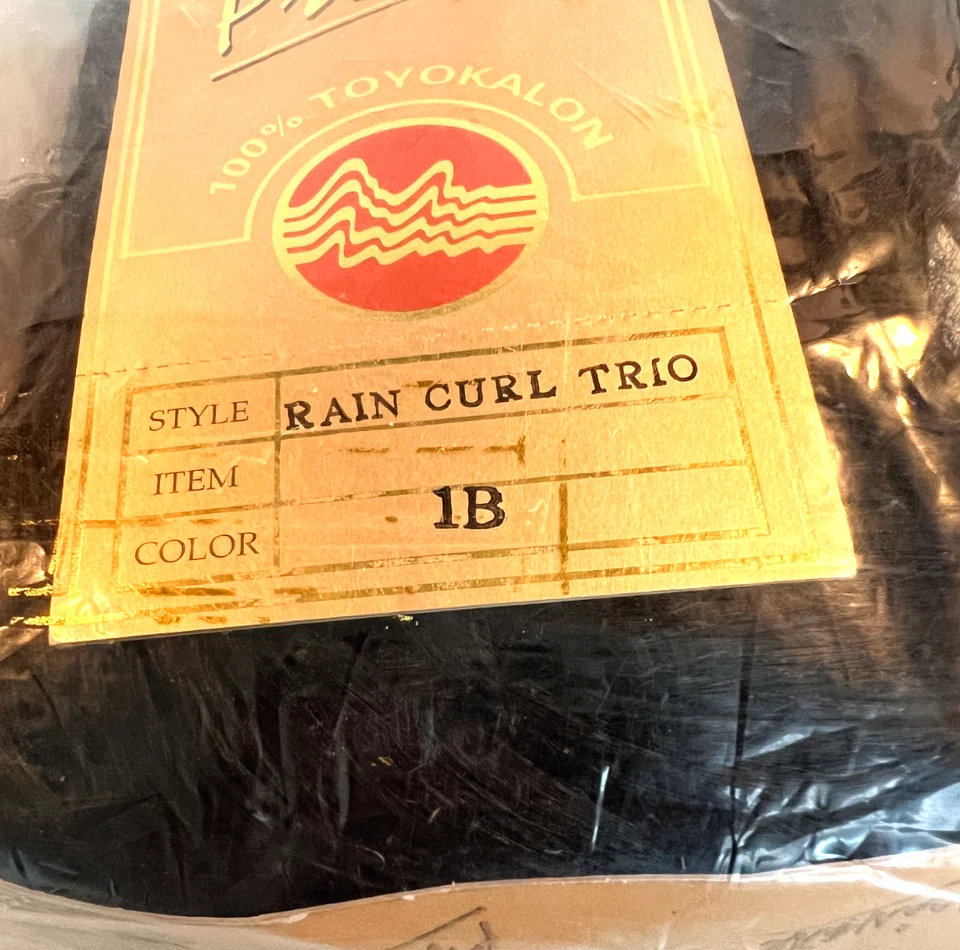 Новый частный дождь завиток три волос расширение цвет 1B черный 100% Toyokalon волокна - Изображение 3 из 4