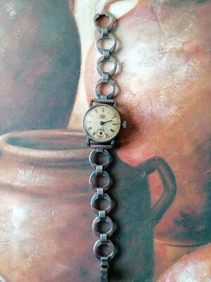 Monaco Vintage  Armbanduhr Damen Silber Mechanisch Handaufzug  