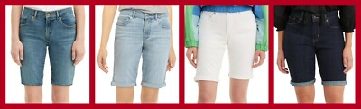 Levi's ~ Mid Rise Women's Bermuda Jean Shorts $45 NWT