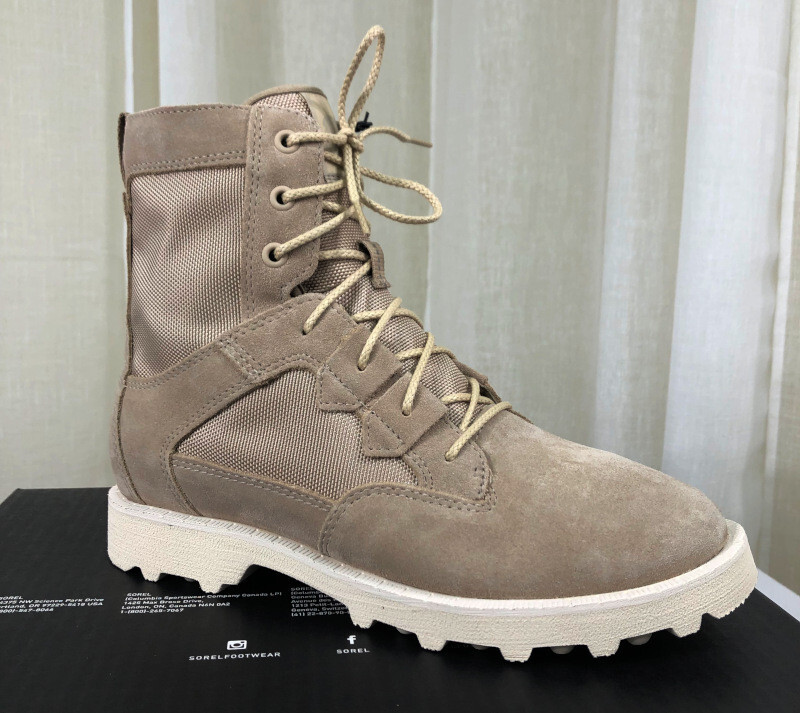 NEW SOREL Caribou OTM Lace-Up Waterproof Suede-Nylon Bootie  display picture 3
