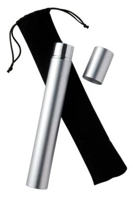 Howard Miller 800-143 (800143) Silver Finish Ash Scattering Tube Urn, 1 Tube