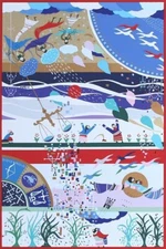 Raphael Abecassis (b. 1953) FALL, Color Screenprint Artwork