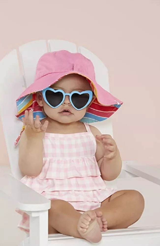 Mud Pie Pink Hat & Sunglasses Set