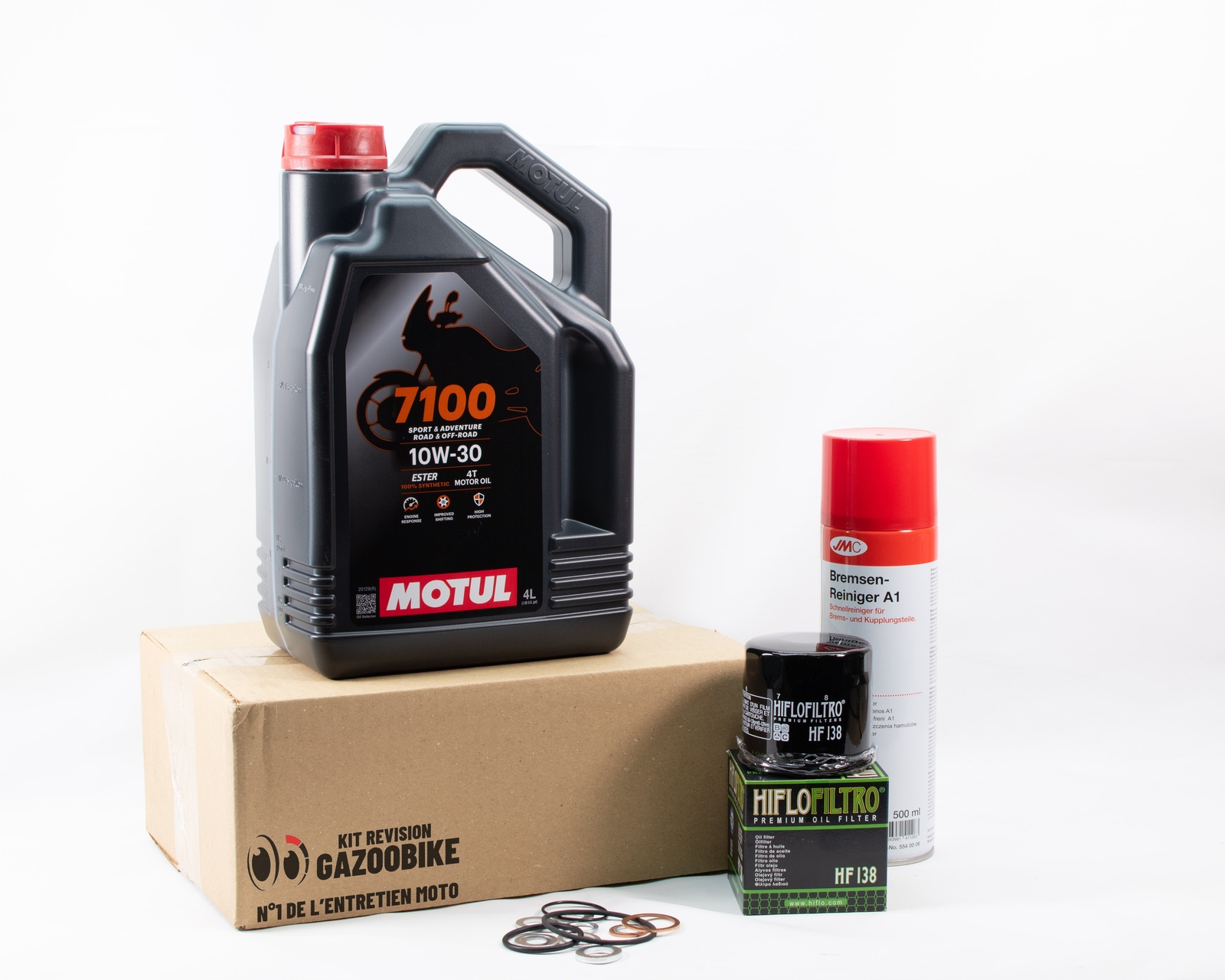 Kit Vidange Suzuki Burgman 650 de 2003 à 2020 avec Huile Motul 7100 10W40 4L
