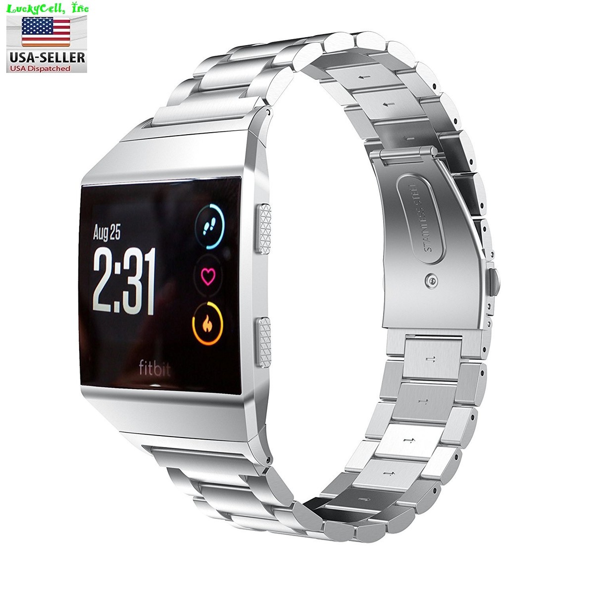 Stainless Steel Bracelet Replacement Band With Tools Metal Band For Fitbit Charge 5 - Stainless Steel Bracelet Replacement Strap With Tools (Fits 5.5-8 Inch Wrist) Replacement Band With Quick Release