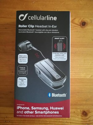 Cellular Line Btclipardp Auricolare Bluetooth Riavvolgibile con Clip  Telefonia Accessori berjaya.edu.my