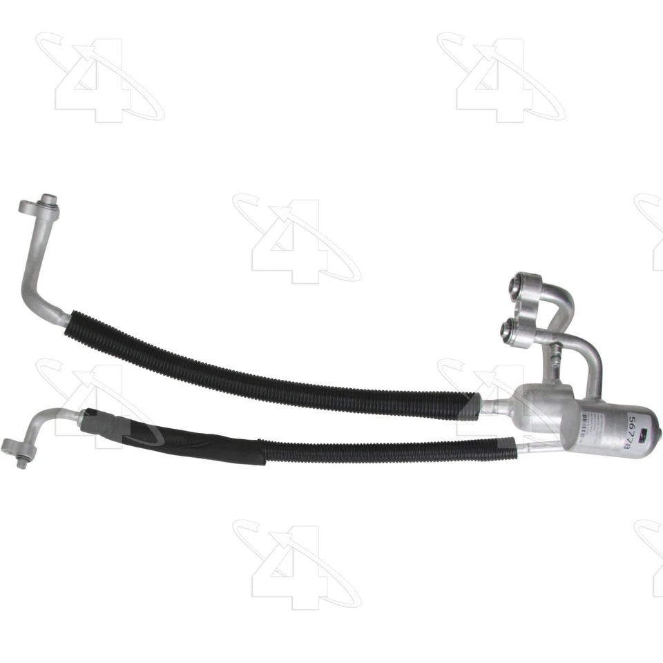 Conjunto de manguera de descarga/succión de refrigerante de aire acondicionado 4 estaciones para Buick LeSabre 2000-05 Foto 3 de 4