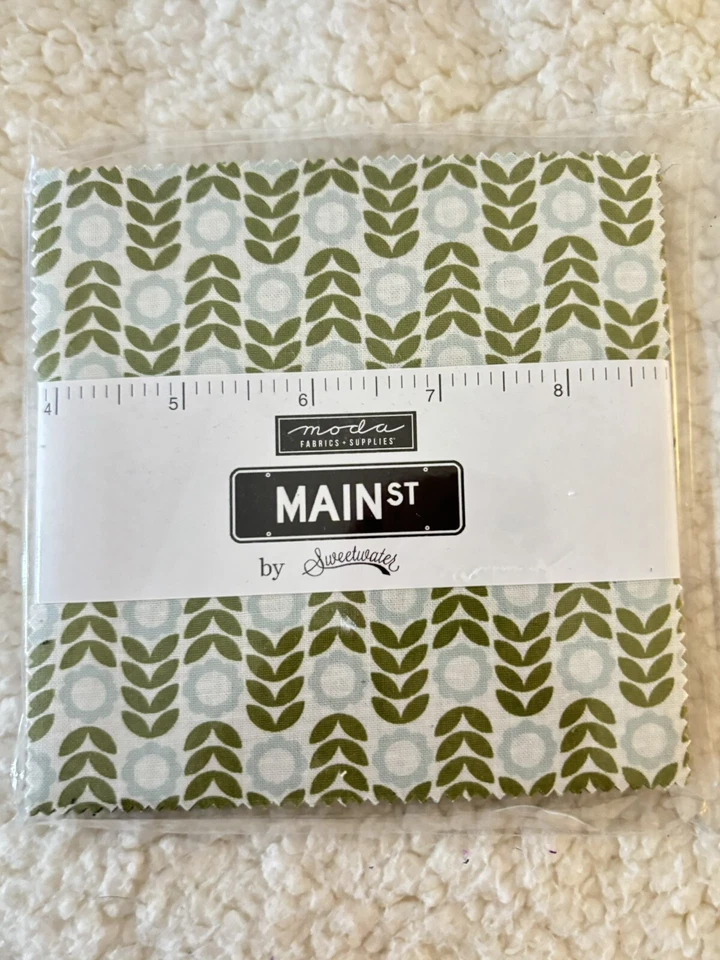 "Paquete de dijes de tela Moda MAIN STREET 5"" 42 piezas 100 % algodón" Foto 3 de 3