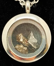 METEORITE NECKLACE, IRON NICKEL, CAMPO del CIELO, SPACE ROCK #4028