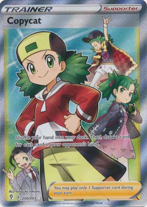Copycat (Full Art) - 200/203 Ultra Rare Evolving Skies NM Pokemon TCG