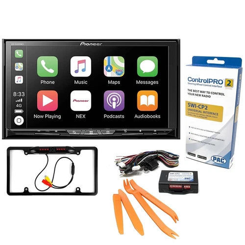 Pioneer AVH-W4500NEX Bundle: PAC Steering Wheel Control, Backup Camera, Tool Set