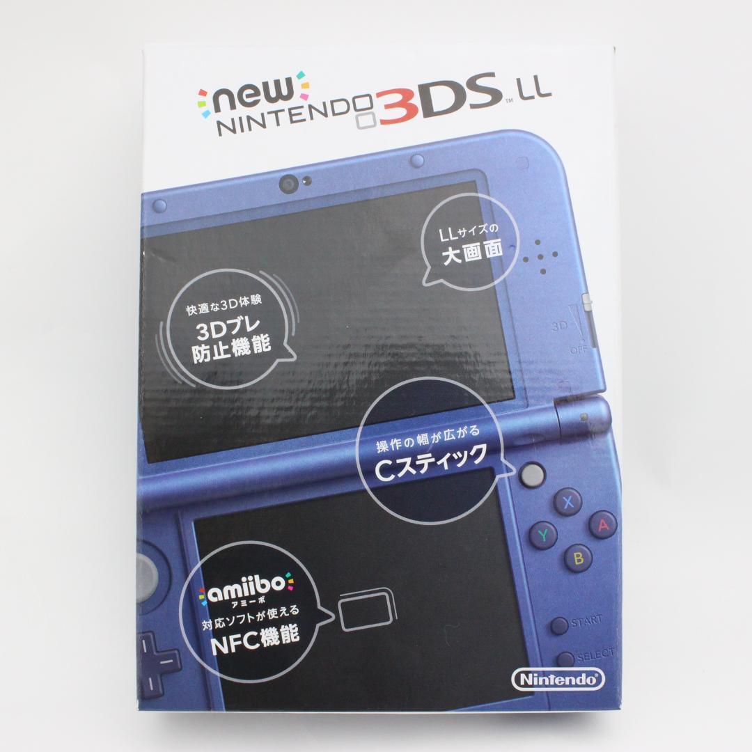 Mint w/Box]Dual IPS New Nintendo 3DS LL XL Metallic Blue