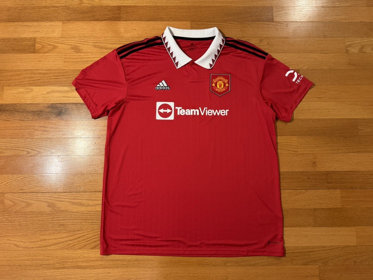New XXL Adidas Manchester United 2022/23 Home Soccer Jersey Shirt