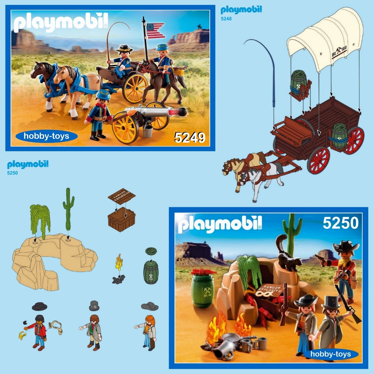 Playmobil western wagon sales