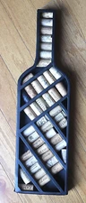 WINE CORK DISPLAY HOLDER SHAPED LIKE A WINE BOTTLE 