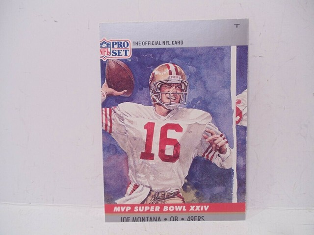 JOE MONTANA 1990 Pro Set ERROR OFFSET CUT PRINT ULTRA RARE Football joe-montana-1990-pro-set-error-offset-cut-print-ultra-rare-football