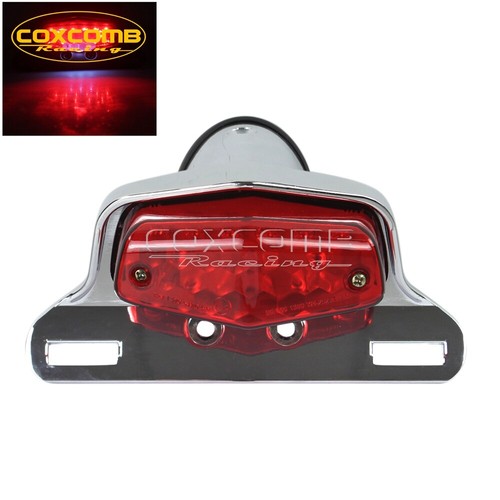 Lucas Style LED Brake Tail Light Bracket Holder For British Cafe Racer - Picture 10 of 12