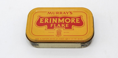 Vintage Murray's Erinmore Flake Tobacco 2 oz Tin Empty Made in Northern Ireland