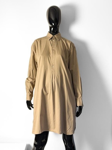Women Polo Ralph Lauren Dress Beige Cotton M