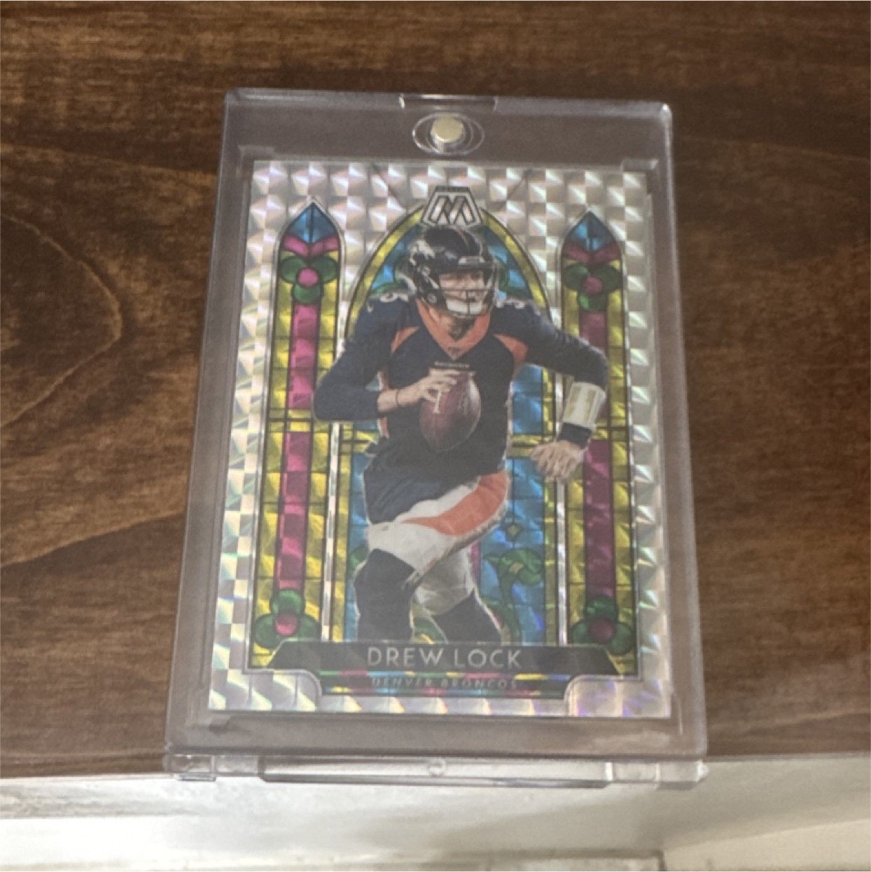 Panini 2020 Mosaic Drew Lock Stained Glass Prizm Insert #SG5 Denver Broncos NFL