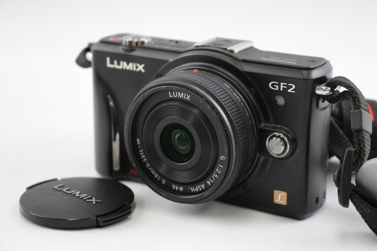Panasonic Lumix DMC-GF2 Mirrorless Digital Camera Working w/14mm f