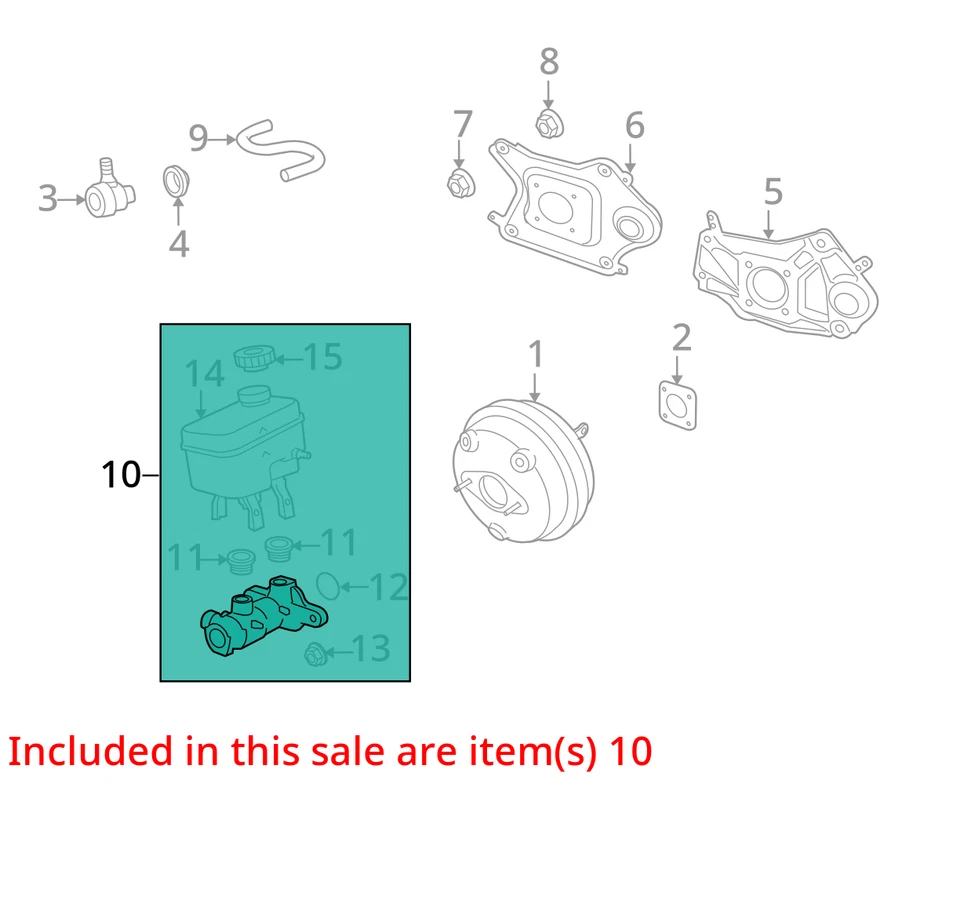 Jeep Liberty 2008-2011 cilindro maestro de frenos D57HZ Foto 2 de 3