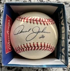 HOWARD JOHNSON Signed Baseball Authenticated By PSA. Played For The Mets
