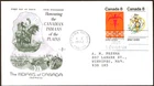 🍁Canada   #564/565    "PLAINS INDIANS"    Fine Used  1972  Rose Craft Cover