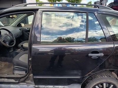 Skoda Fabia 6Y Combi original Tür hinten links Fond F9R Black Magic Bj 2004
