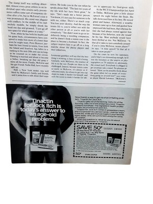 1984 Tinactin Vintage Print Ad Jock Itch Treatment