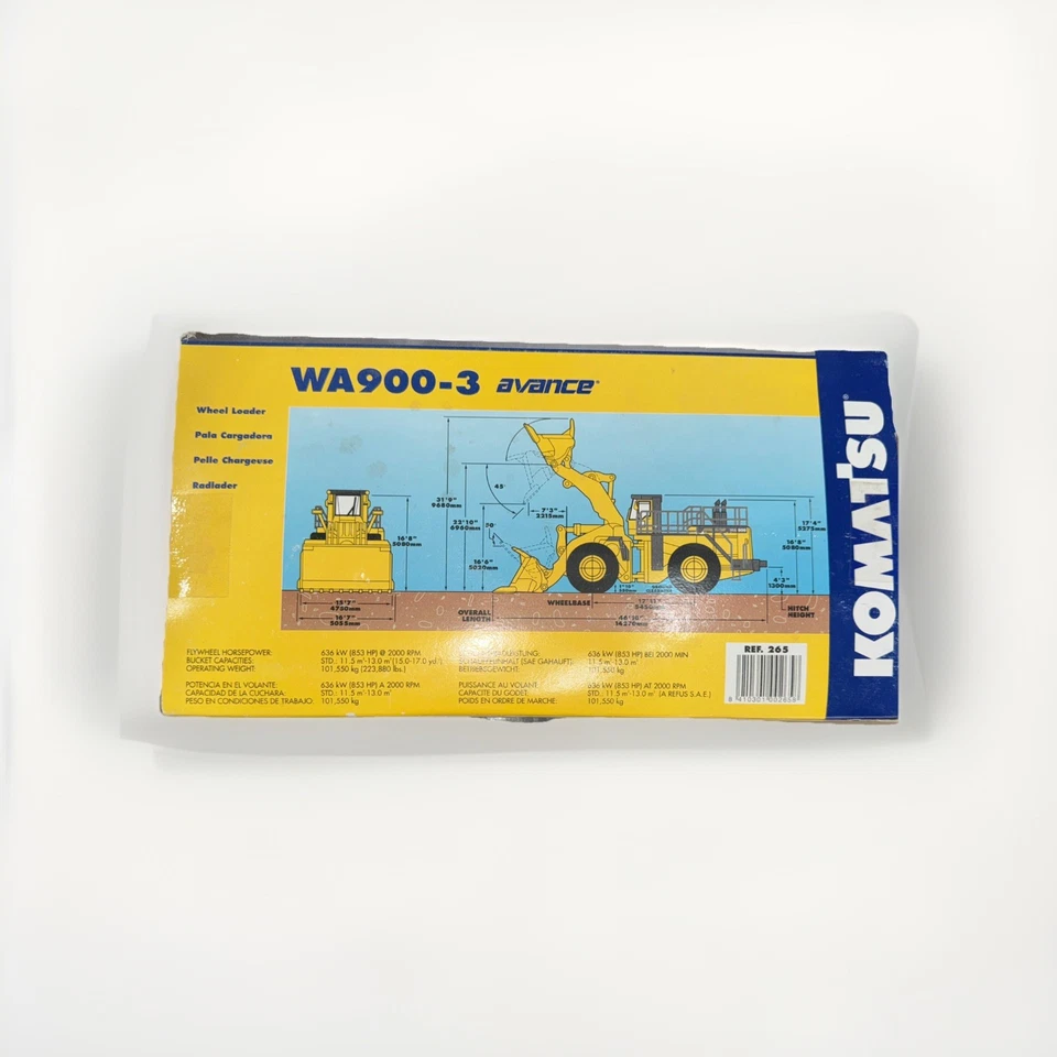 Joal 265 1:50 Scale Komatsu WA900-3 Avance Wheel Loader Die Cast Metal - Image 3 of 3