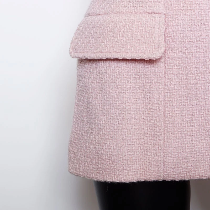 Giacca CHANEL taglia 38 96A COCO Mark Gripoa con bottoni rosa WS9797